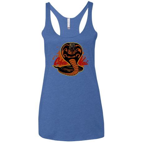 T-Shirts Vintage Royal / X-Small Familiar Reptile Women's Triblend Racerback Tank