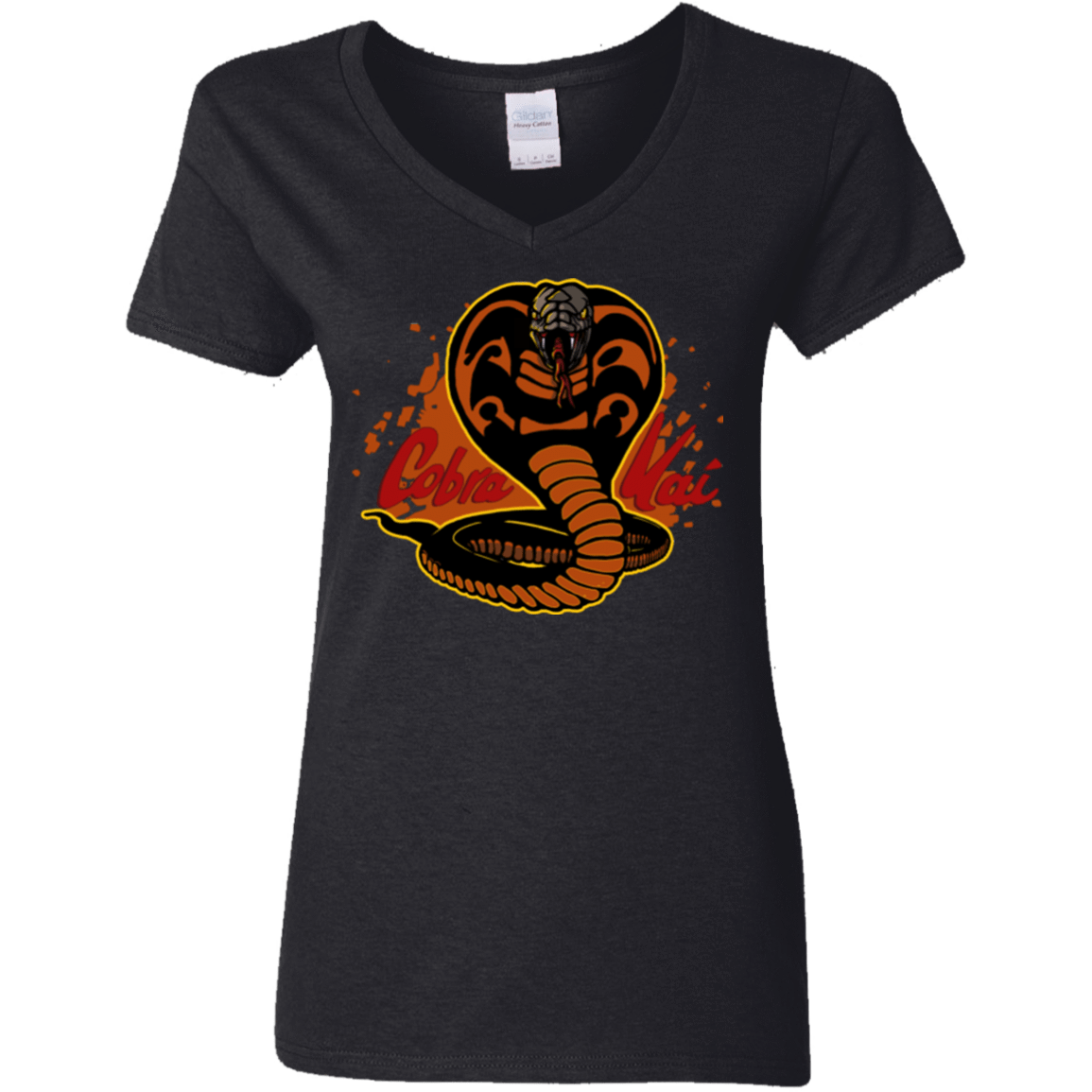 T-Shirts Black / S Familiar Reptile Women's V-Neck T-Shirt