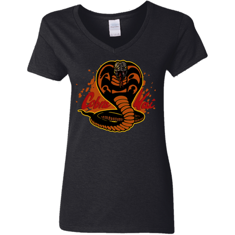 T-Shirts Black / S Familiar Reptile Women's V-Neck T-Shirt