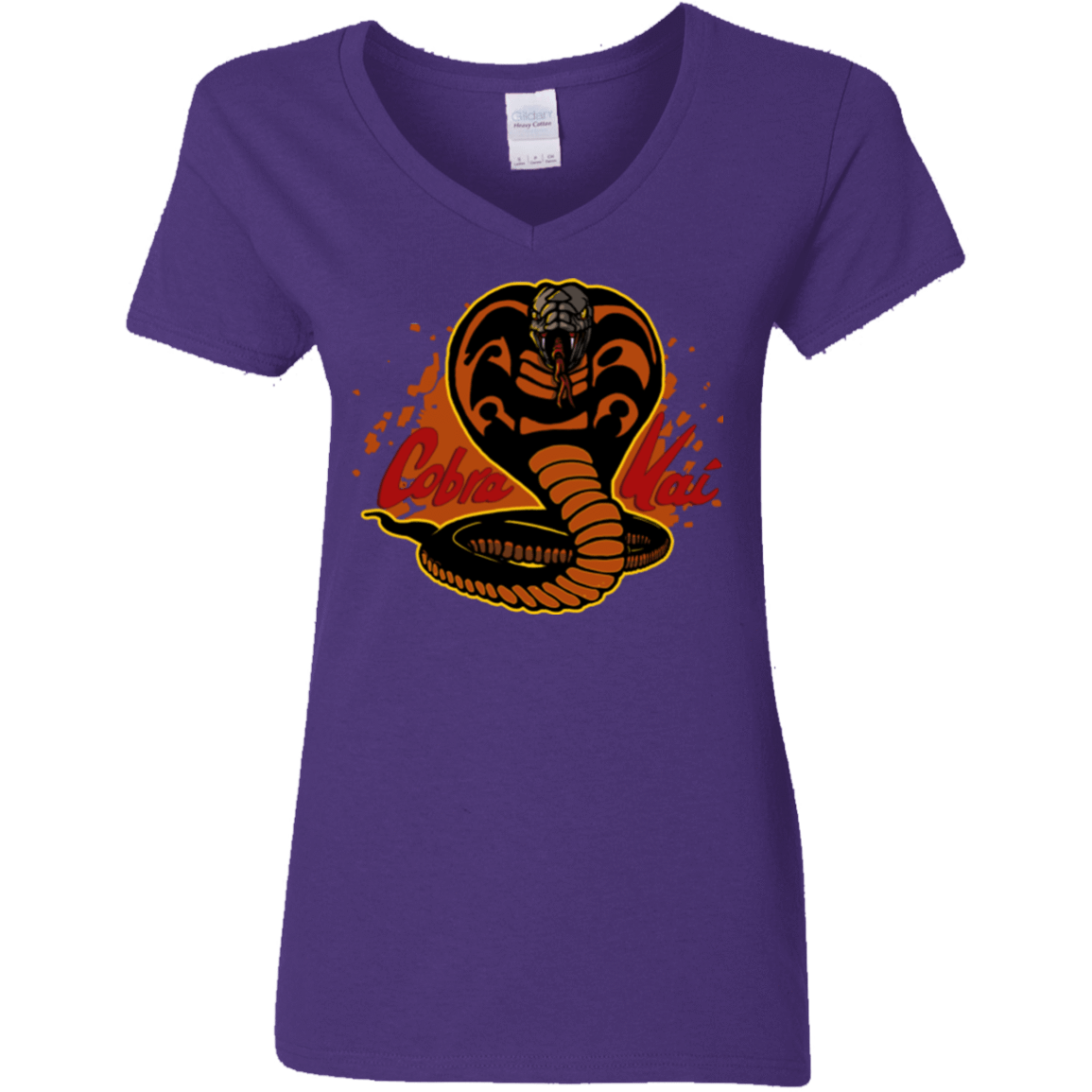 T-Shirts Purple / S Familiar Reptile Women's V-Neck T-Shirt