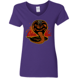 T-Shirts Purple / S Familiar Reptile Women's V-Neck T-Shirt