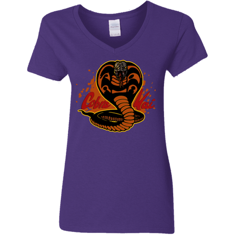 T-Shirts Purple / S Familiar Reptile Women's V-Neck T-Shirt