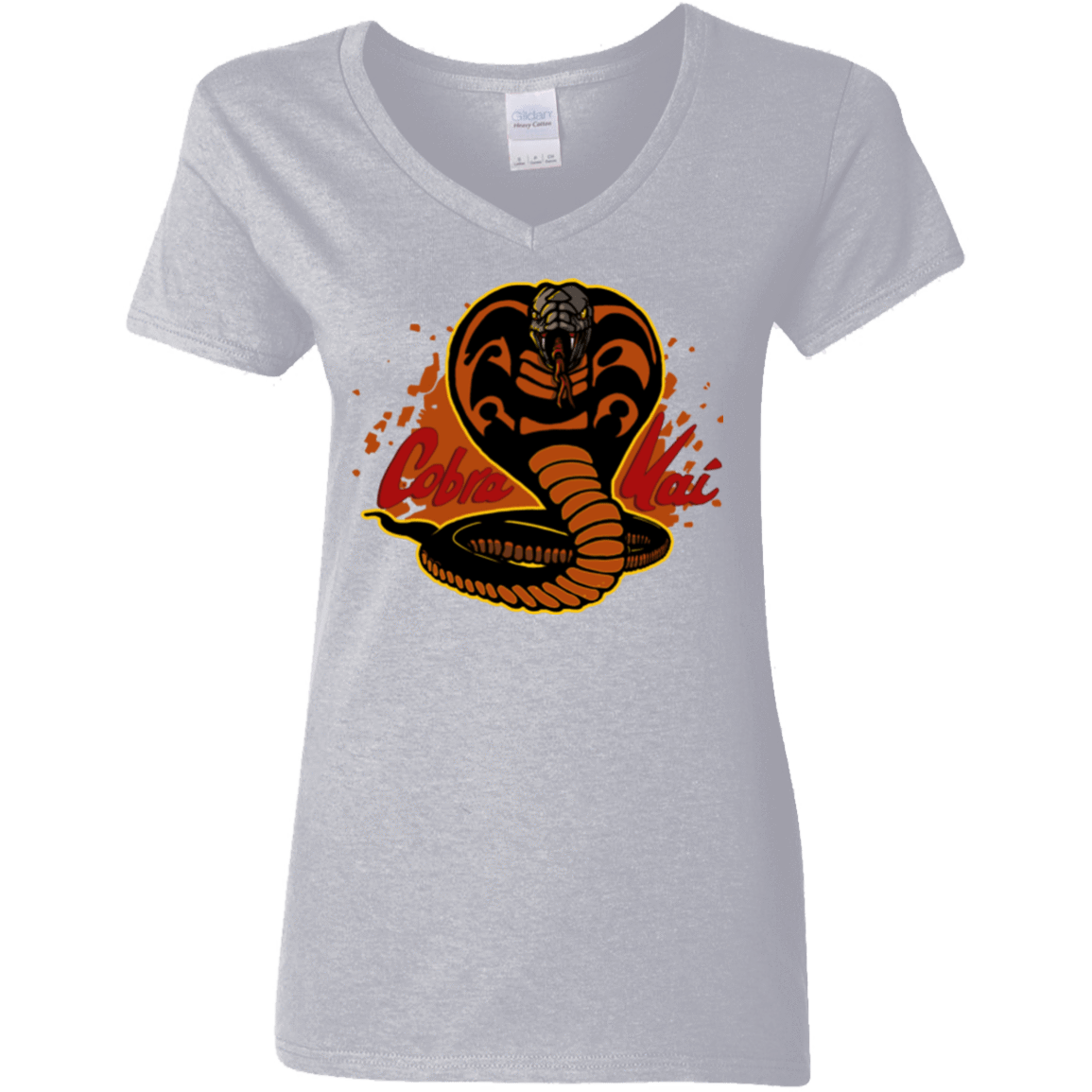 T-Shirts Sport Grey / S Familiar Reptile Women's V-Neck T-Shirt