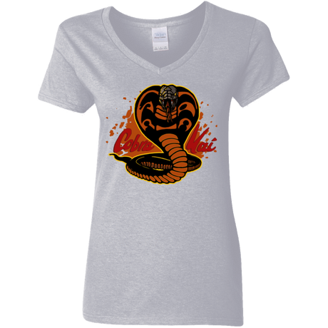 T-Shirts Sport Grey / S Familiar Reptile Women's V-Neck T-Shirt