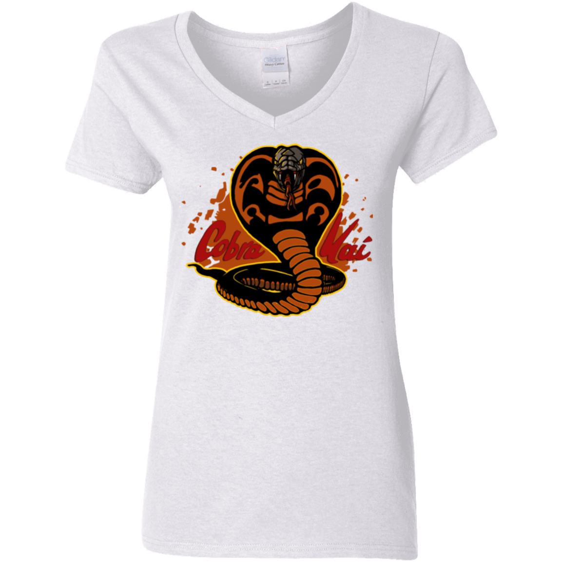 T-Shirts White / S Familiar Reptile Women's V-Neck T-Shirt