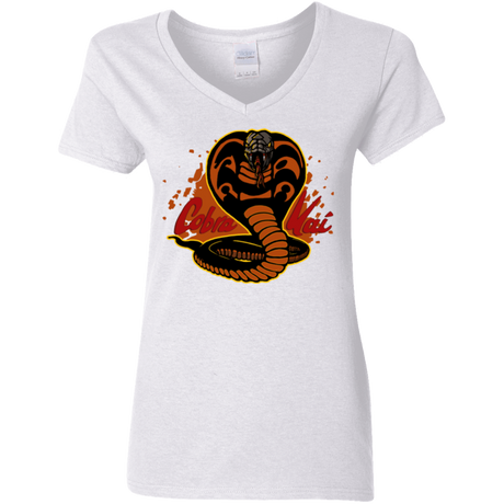 T-Shirts White / S Familiar Reptile Women's V-Neck T-Shirt