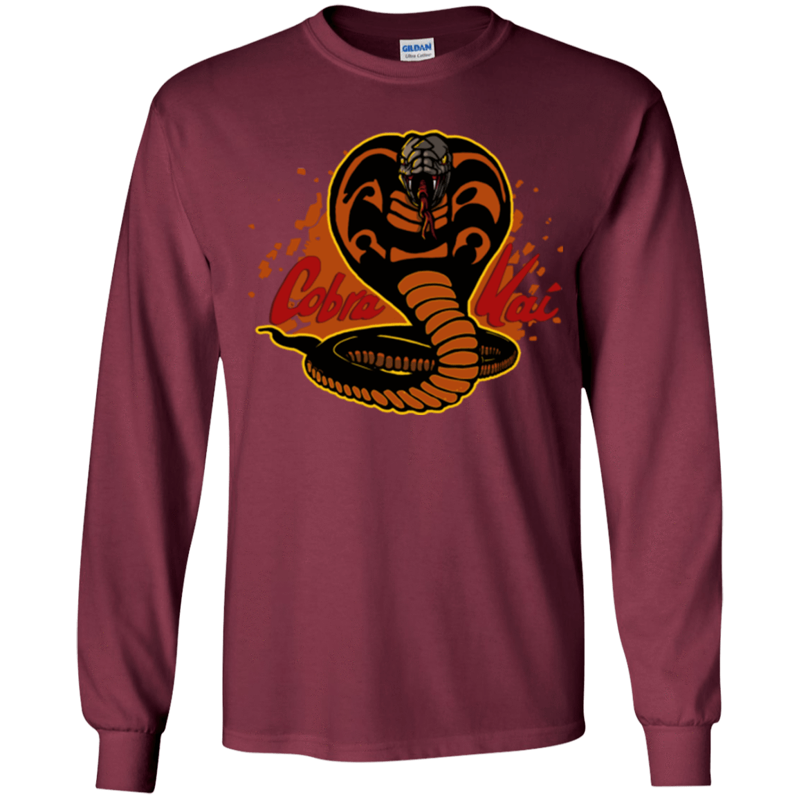 T-Shirts Maroon / YS Familiar Reptile Youth Long Sleeve T-Shirt