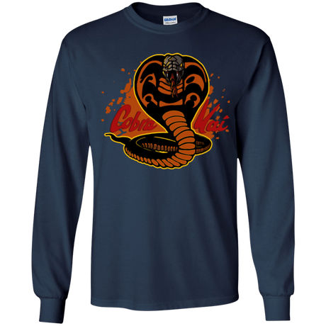 T-Shirts Navy / YS Familiar Reptile Youth Long Sleeve T-Shirt