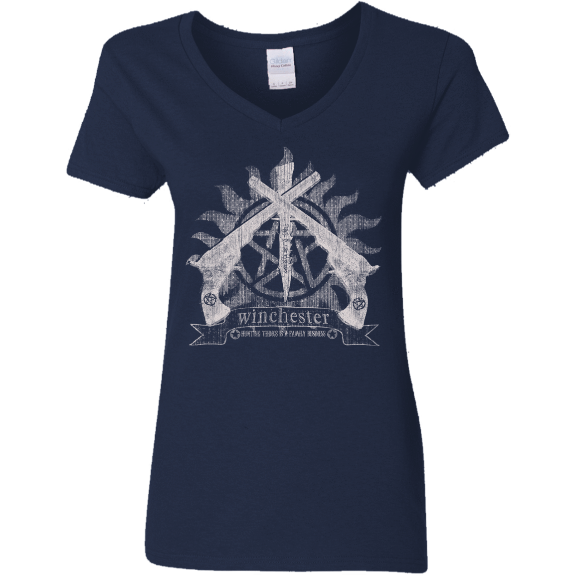 T-Shirts Navy / S Family Business Women's V-Neck T-Shirt