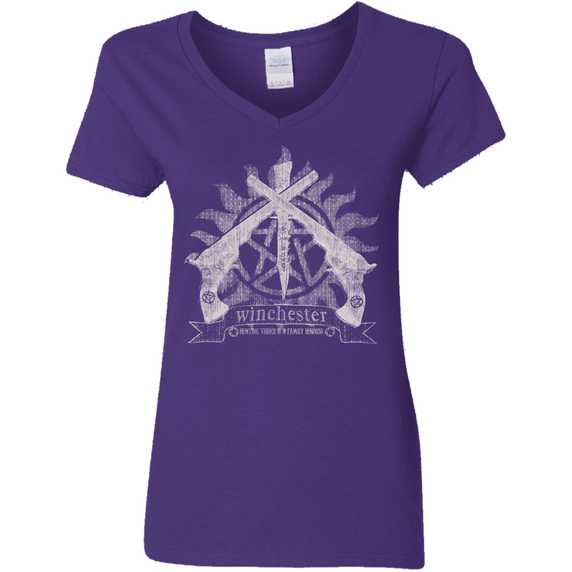 T-Shirts Purple / S Family Business Women's V-Neck T-Shirt