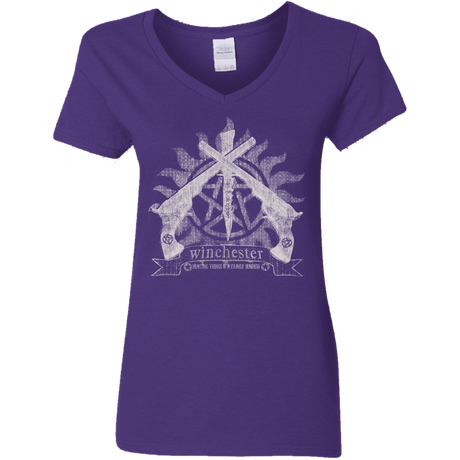 T-Shirts Purple / S Family Business Women's V-Neck T-Shirt