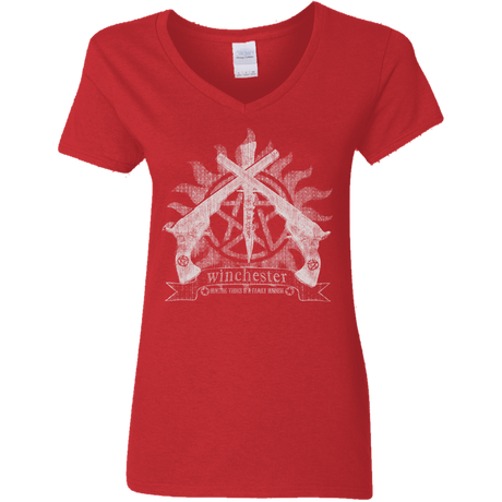 T-Shirts Red / S Family Business Women's V-Neck T-Shirt