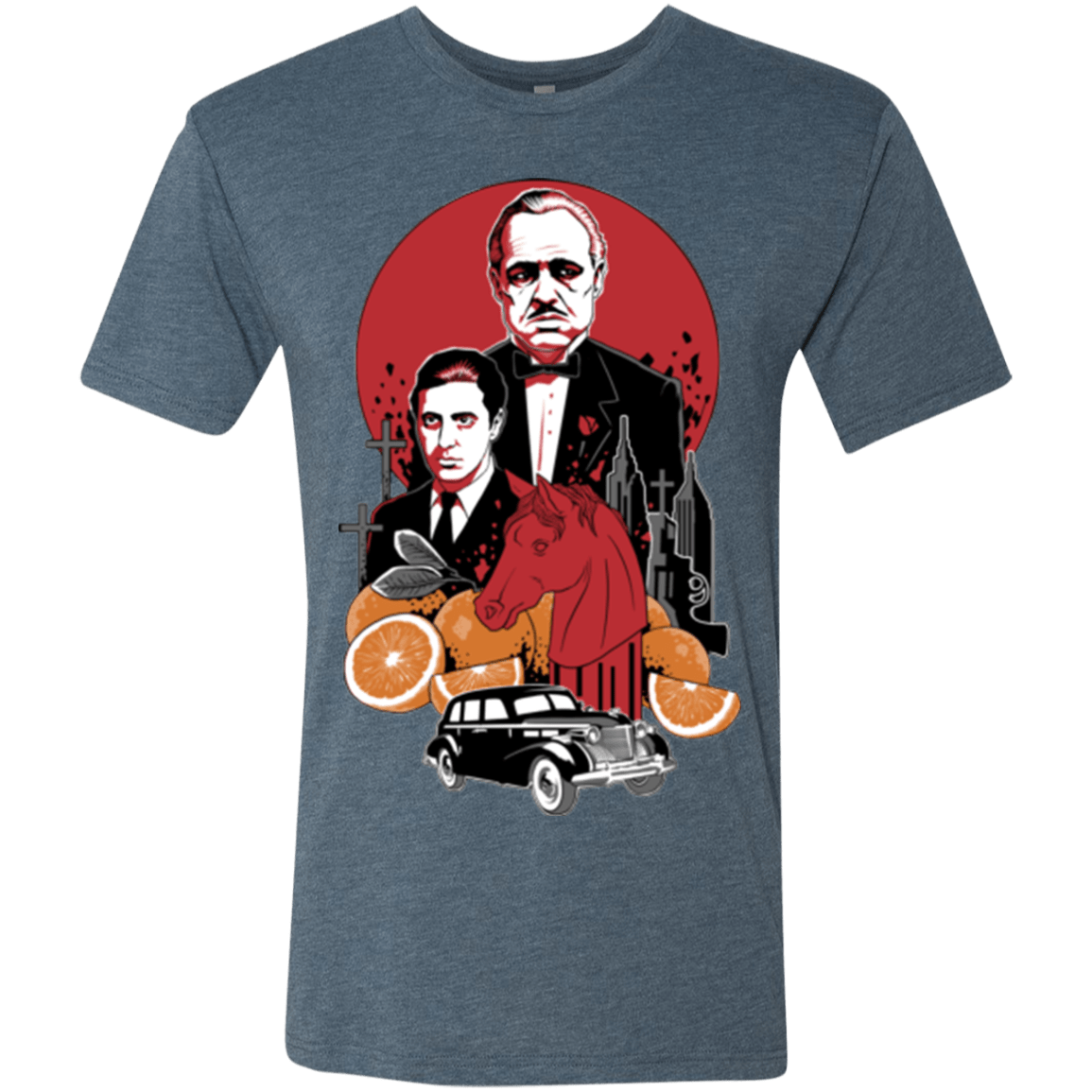 T-Shirts Indigo / Small Family Cursed Men's Triblend T-Shirt