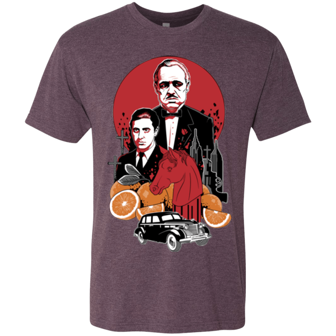 T-Shirts Vintage Purple / Small Family Cursed Men's Triblend T-Shirt