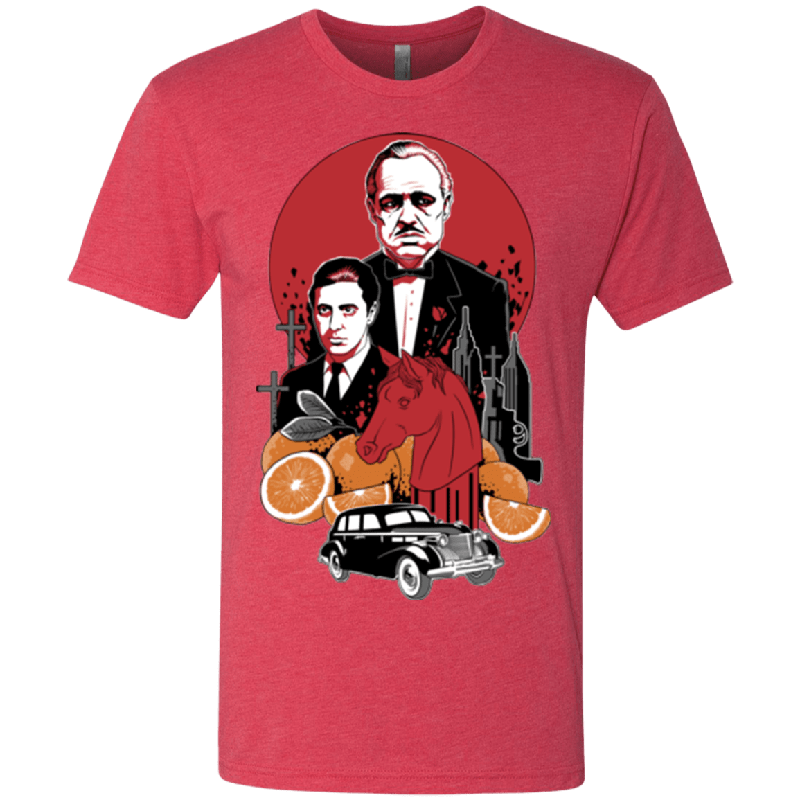 T-Shirts Vintage Red / Small Family Cursed Men's Triblend T-Shirt