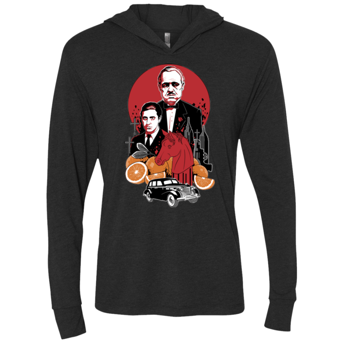 T-Shirts Vintage Black / X-Small Family Cursed Triblend Long Sleeve Hoodie Tee