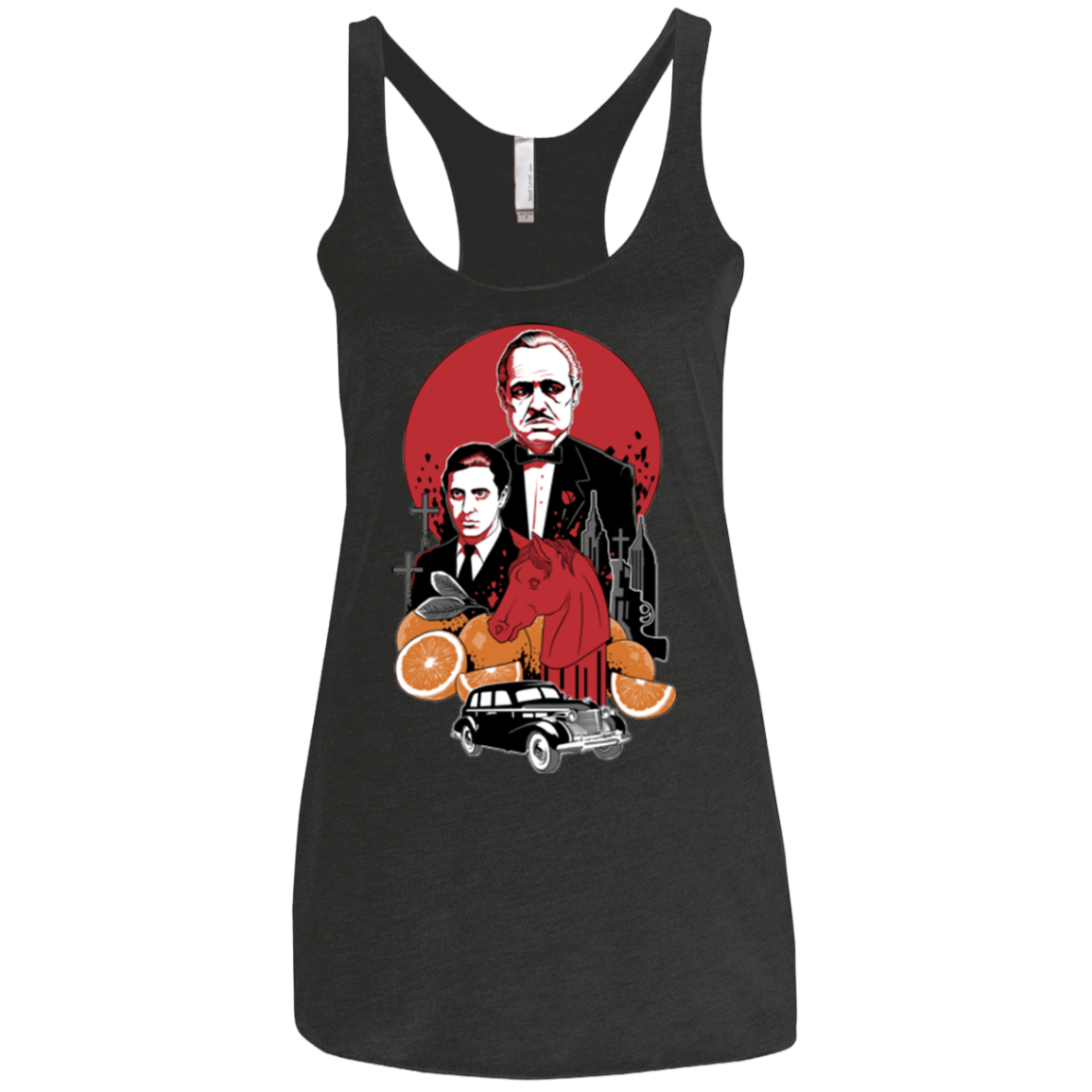 T-Shirts Vintage Black / X-Small Family Cursed Women's Triblend Racerback Tank