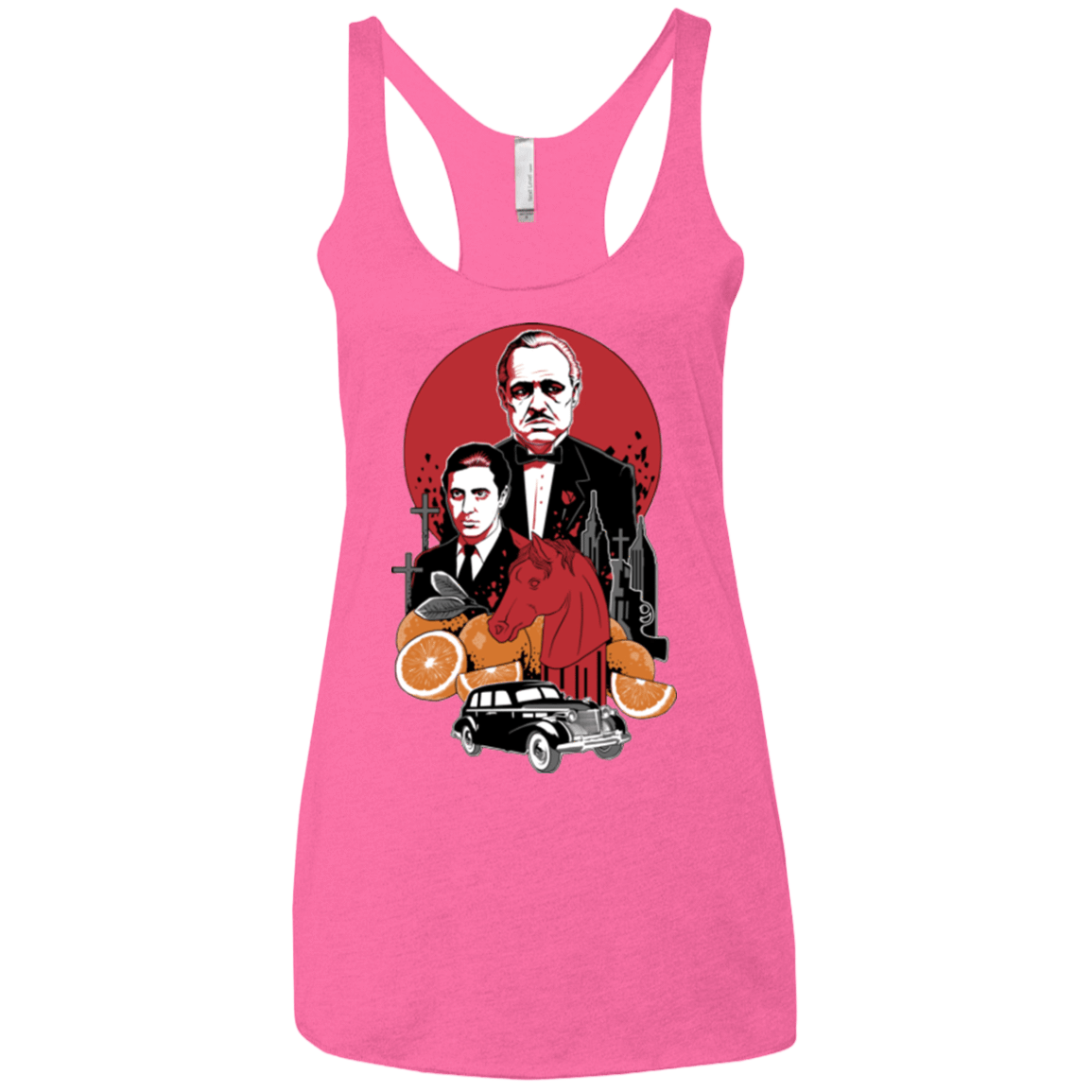 T-Shirts Vintage Pink / X-Small Family Cursed Women's Triblend Racerback Tank