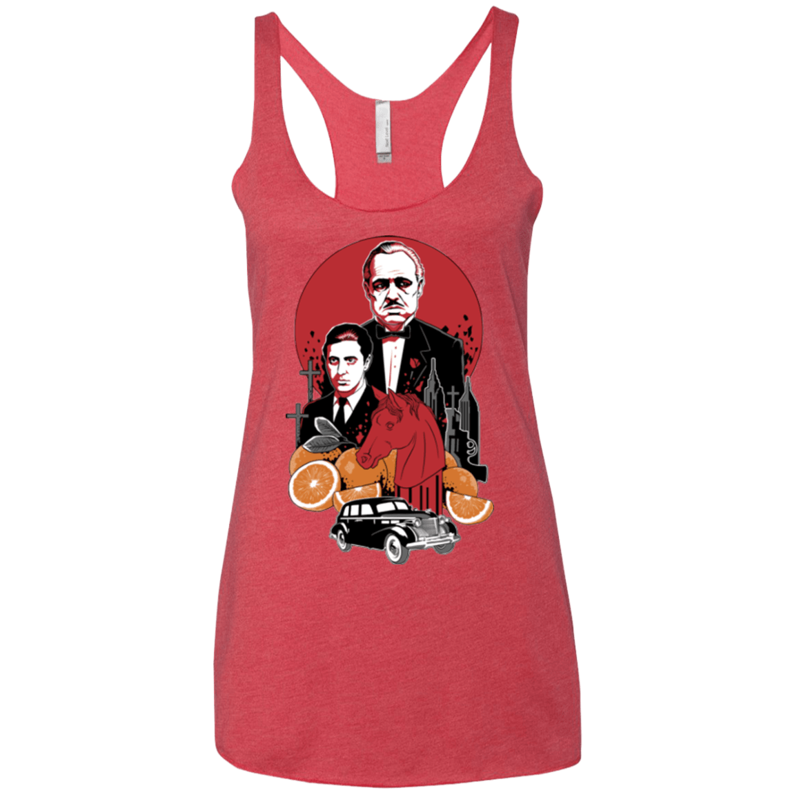 T-Shirts Vintage Red / X-Small Family Cursed Women's Triblend Racerback Tank