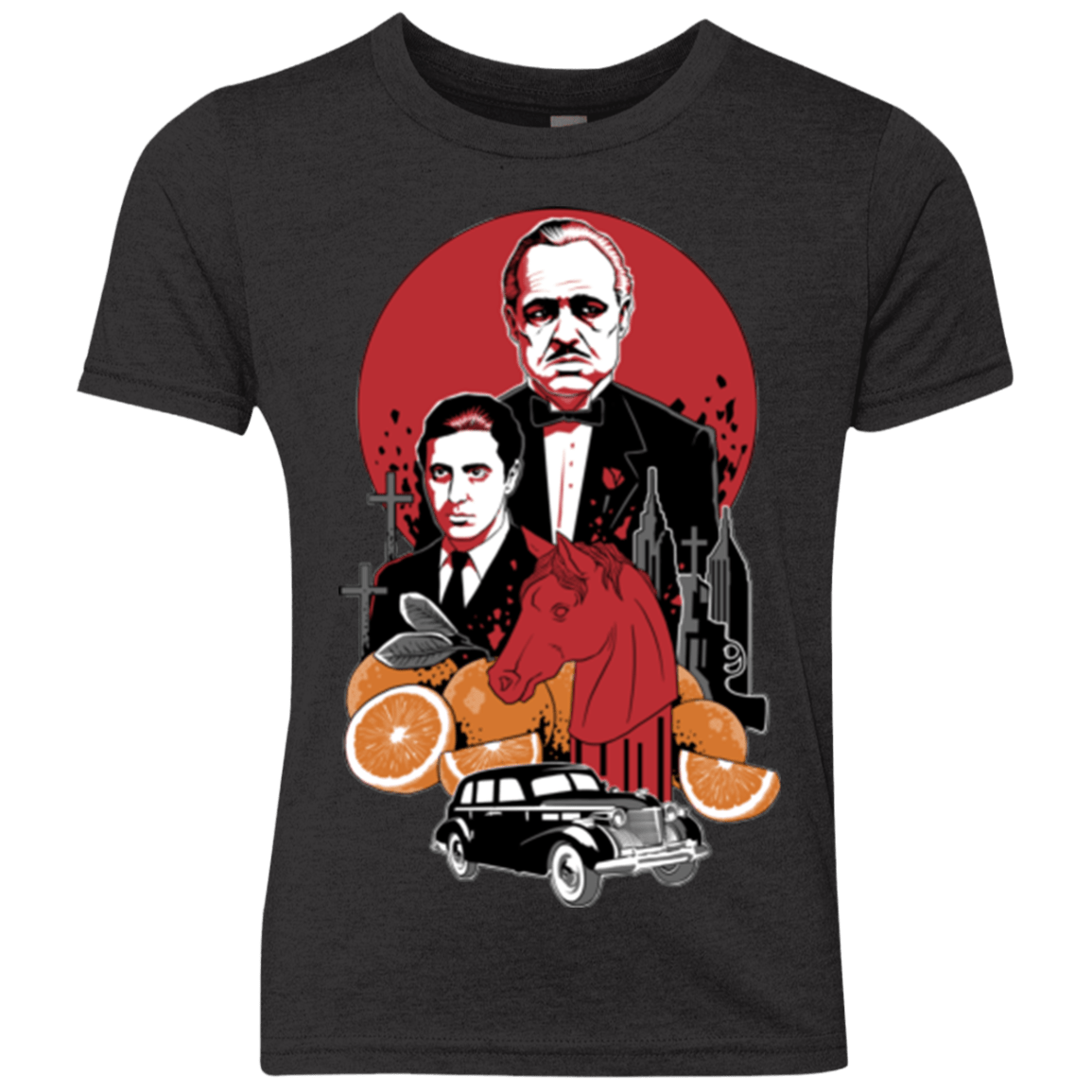 T-Shirts Vintage Black / YXS Family Cursed Youth Triblend T-Shirt
