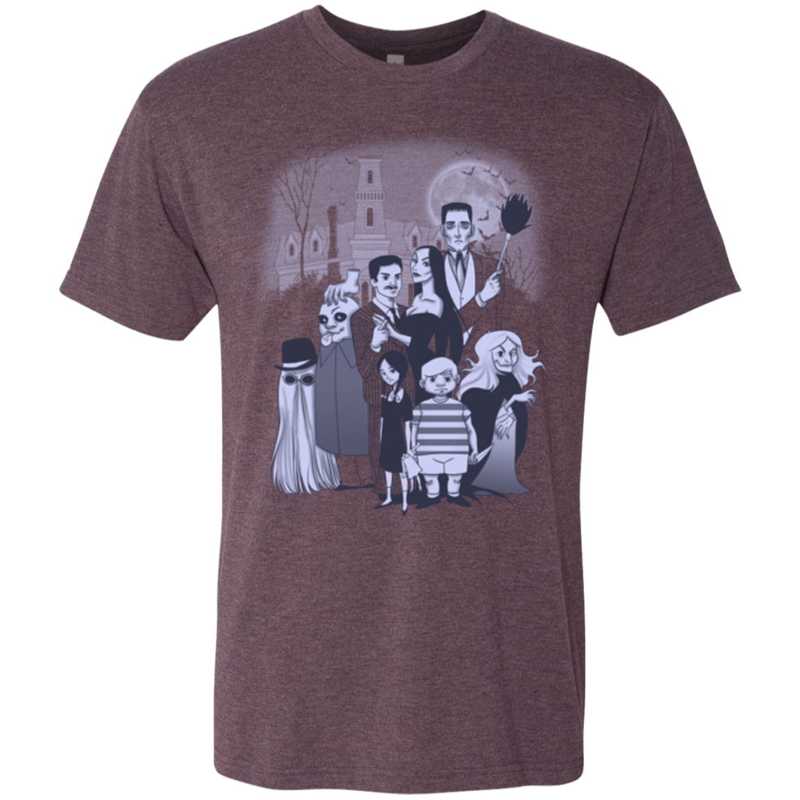 T-Shirts Vintage Purple / Small Family Portrait Men's Triblend T-Shirt