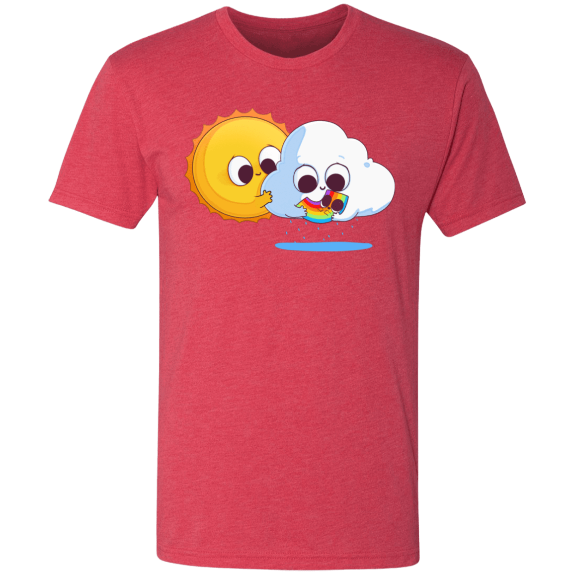 T-Shirts Vintage Red / S Family Portrait Men's Triblend T-Shirt