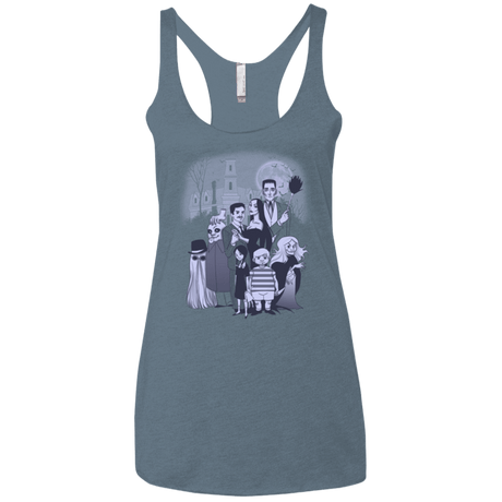 T-Shirts Indigo / X-Small Family Portrait Women's Triblend Racerback Tank