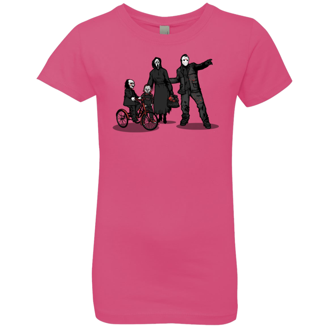 T-Shirts Hot Pink / YXS Family Values Girls Premium T-Shirt
