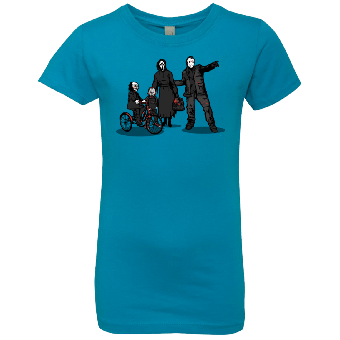 T-Shirts Turquoise / YXS Family Values Girls Premium T-Shirt