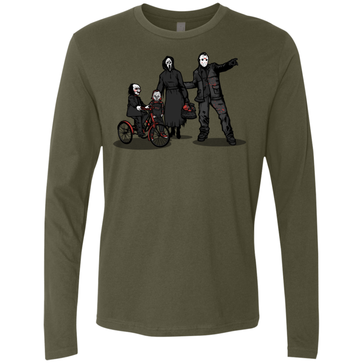 T-Shirts Military Green / S Family Values Men's Premium Long Sleeve