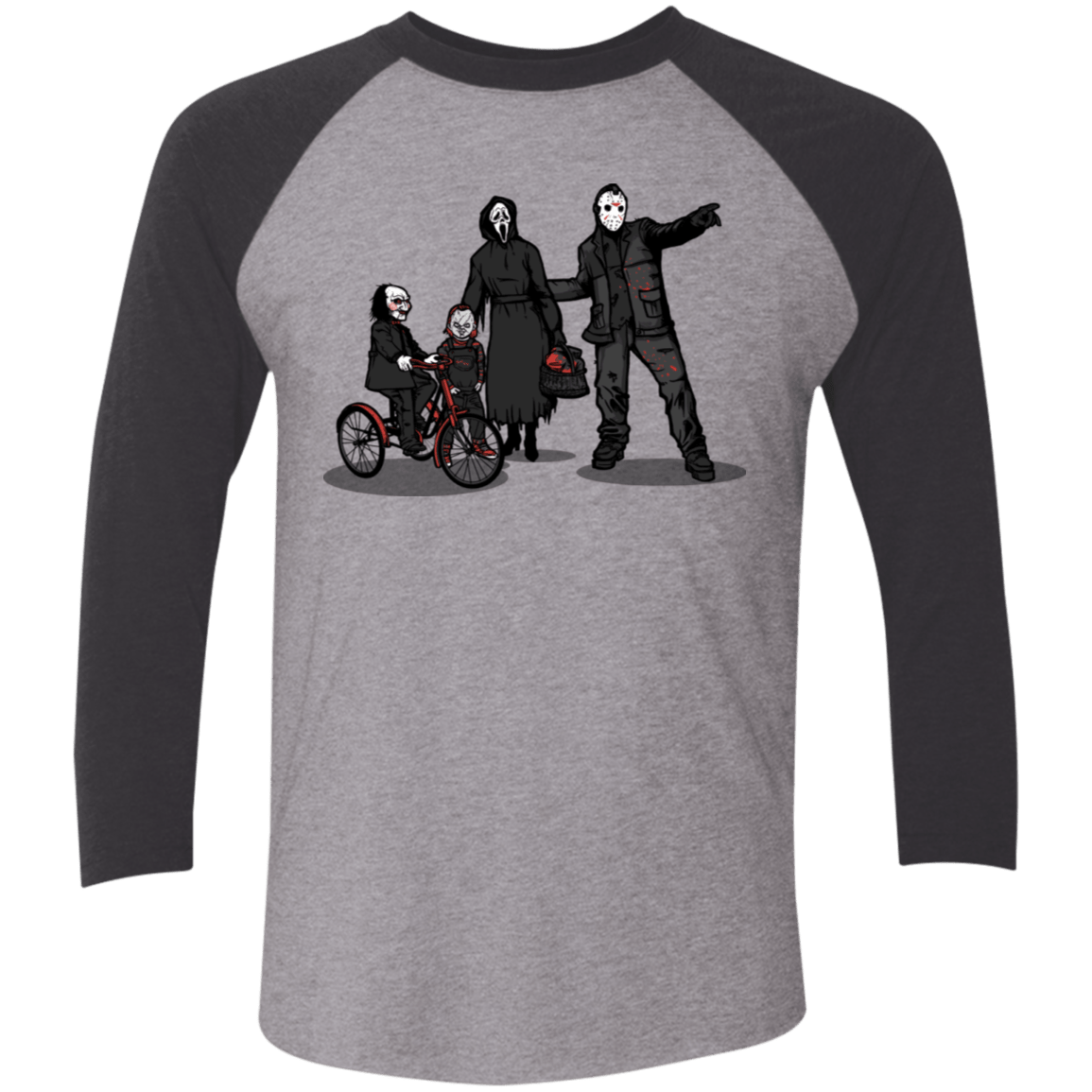 T-Shirts Premium Heather/Vintage Black / X-Small Family Values Men's Triblend 3/4 Sleeve