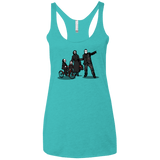 T-Shirts Tahiti Blue / X-Small Family Values Women's Triblend Racerback Tank