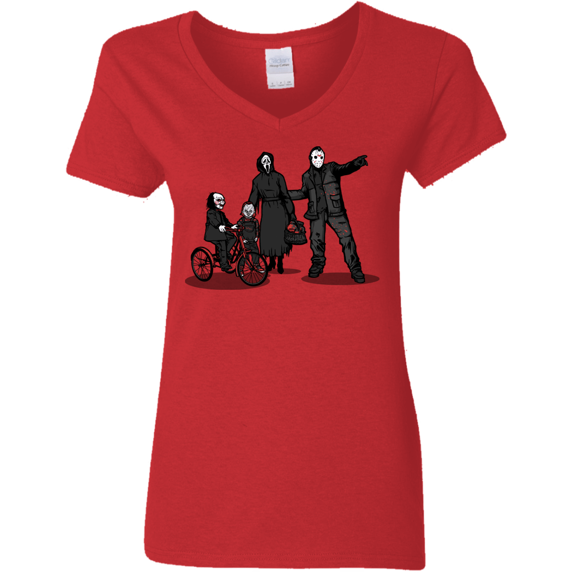 T-Shirts Red / S Family Values Women's V-Neck T-Shirt