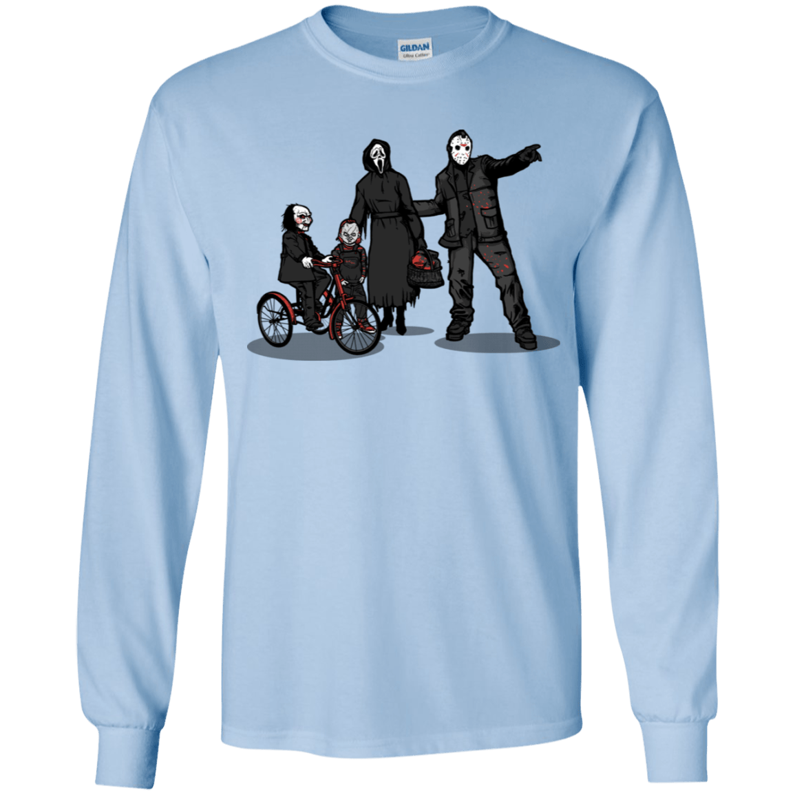 T-Shirts Light Blue / YS Family Values Youth Long Sleeve T-Shirt