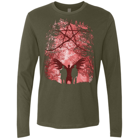 T-Shirts Military Green / Small Famous Hunters Men's Premium Long Sleeve