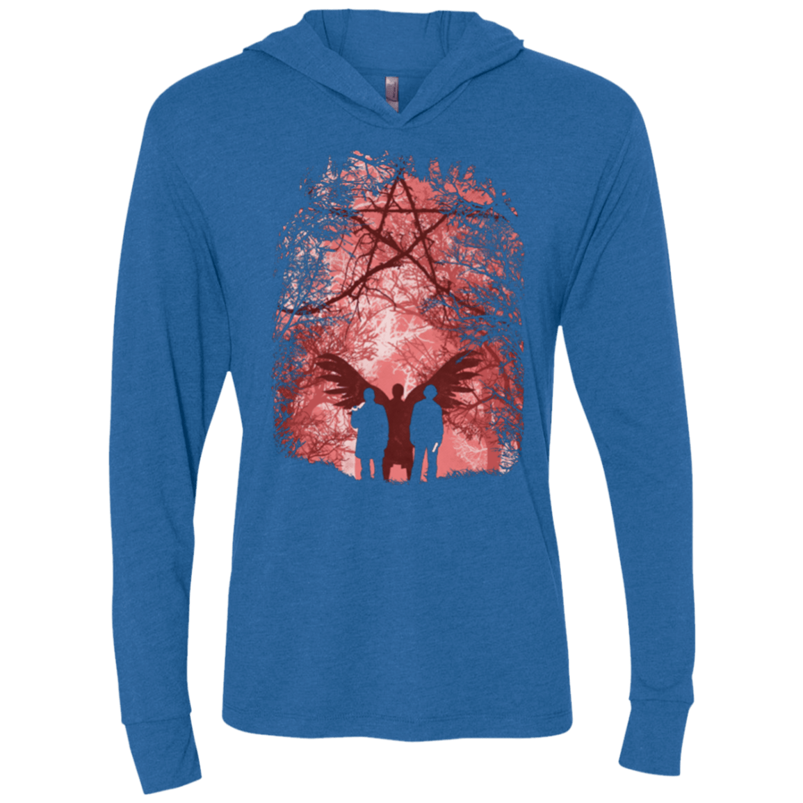 T-Shirts Vintage Royal / X-Small Famous Hunters Triblend Long Sleeve Hoodie Tee