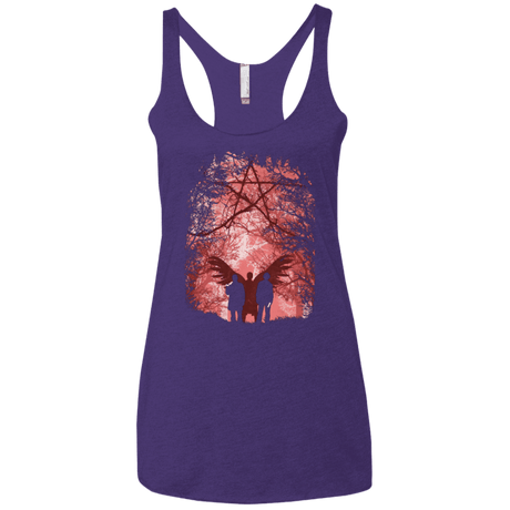 T-Shirts Purple / X-Small Famous Hunters Women's Triblend Racerback Tank