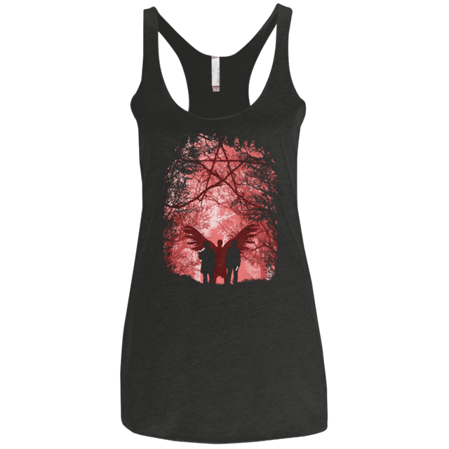 T-Shirts Vintage Black / X-Small Famous Hunters Women's Triblend Racerback Tank