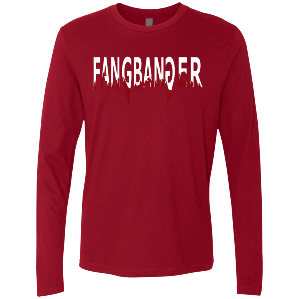 T-Shirts Cardinal / Small Fangbanger Men's Premium Long Sleeve