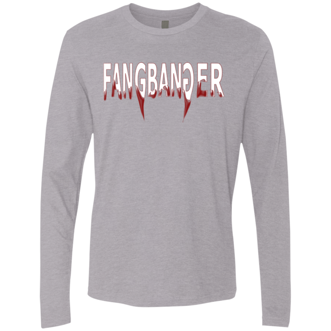 T-Shirts Heather Grey / Small Fangbanger Men's Premium Long Sleeve