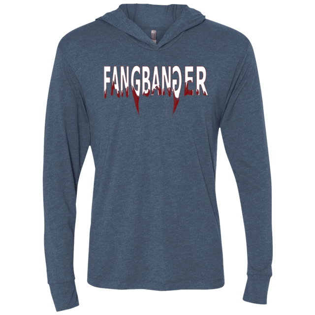 T-Shirts Indigo / X-Small Fangbanger Triblend Long Sleeve Hoodie Tee
