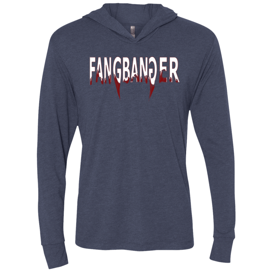 T-Shirts Vintage Navy / X-Small Fangbanger Triblend Long Sleeve Hoodie Tee