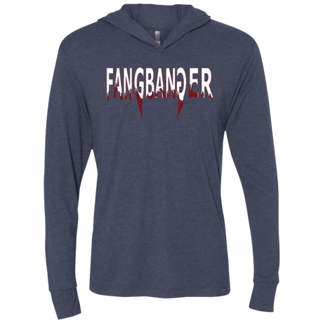 T-Shirts Vintage Navy / X-Small Fangbanger Triblend Long Sleeve Hoodie Tee