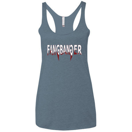 T-Shirts Indigo / X-Small Fangbanger Women's Triblend Racerback Tank