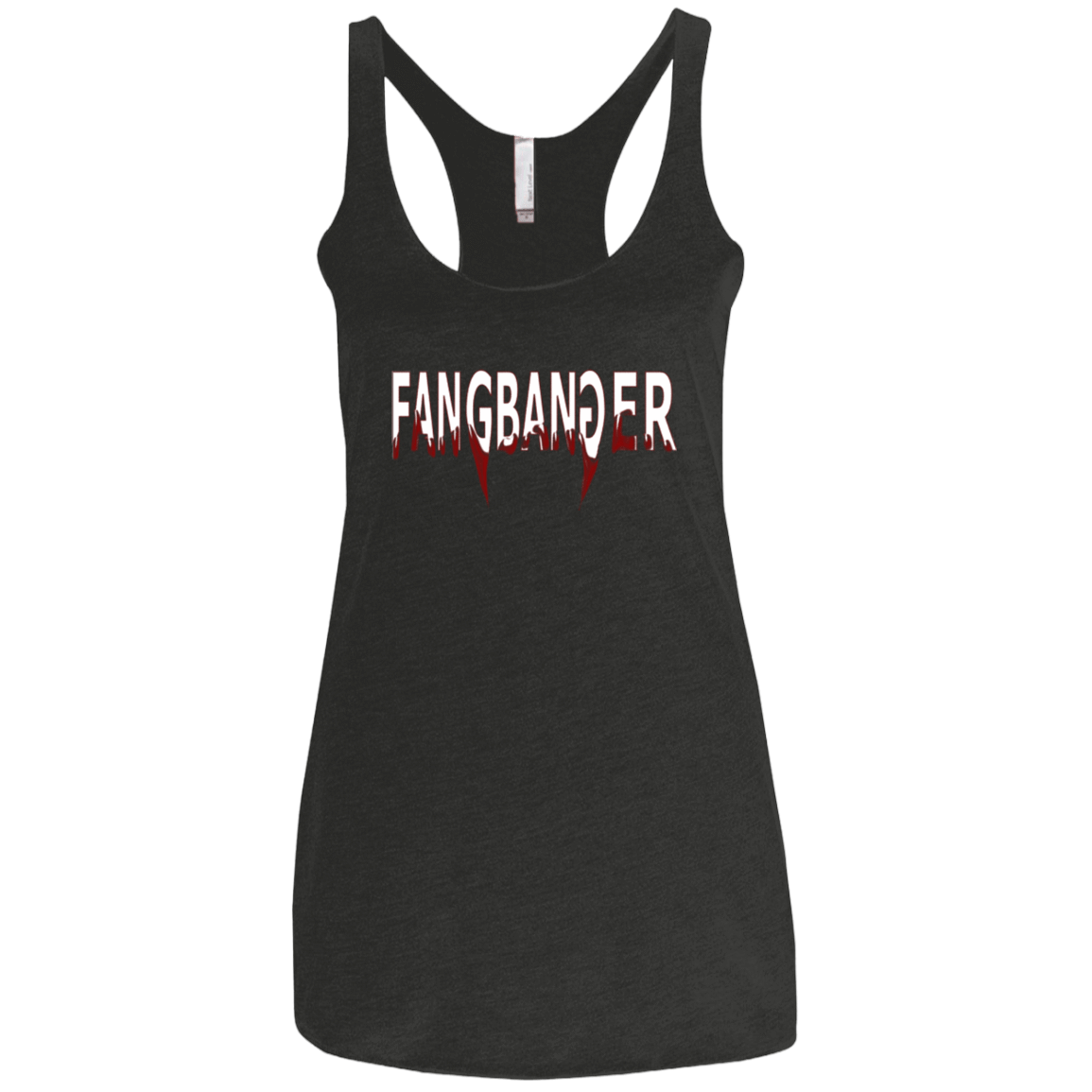 T-Shirts Vintage Black / X-Small Fangbanger Women's Triblend Racerback Tank