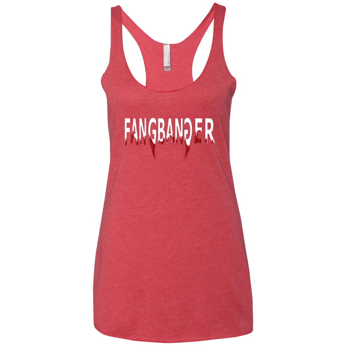 T-Shirts Vintage Red / X-Small Fangbanger Women's Triblend Racerback Tank