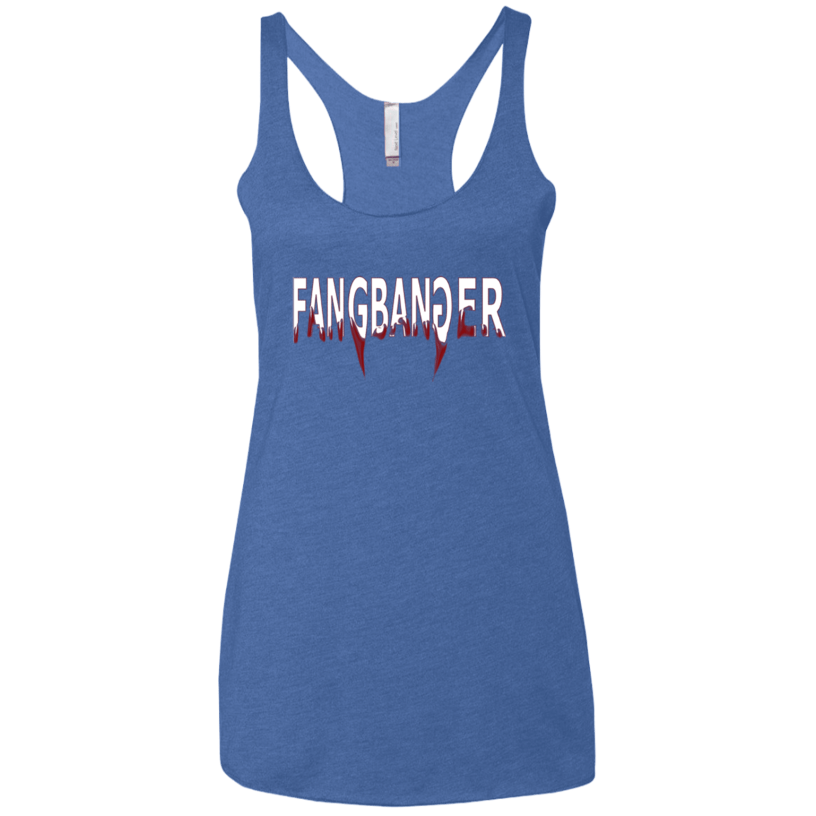 T-Shirts Vintage Royal / X-Small Fangbanger Women's Triblend Racerback Tank