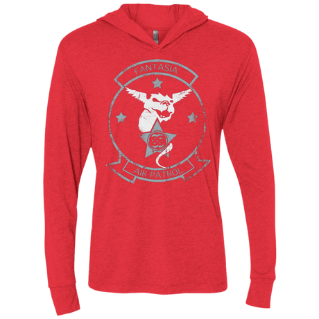 T-Shirts Vintage Red / X-Small Fantasia Air Patrol Triblend Long Sleeve Hoodie Tee