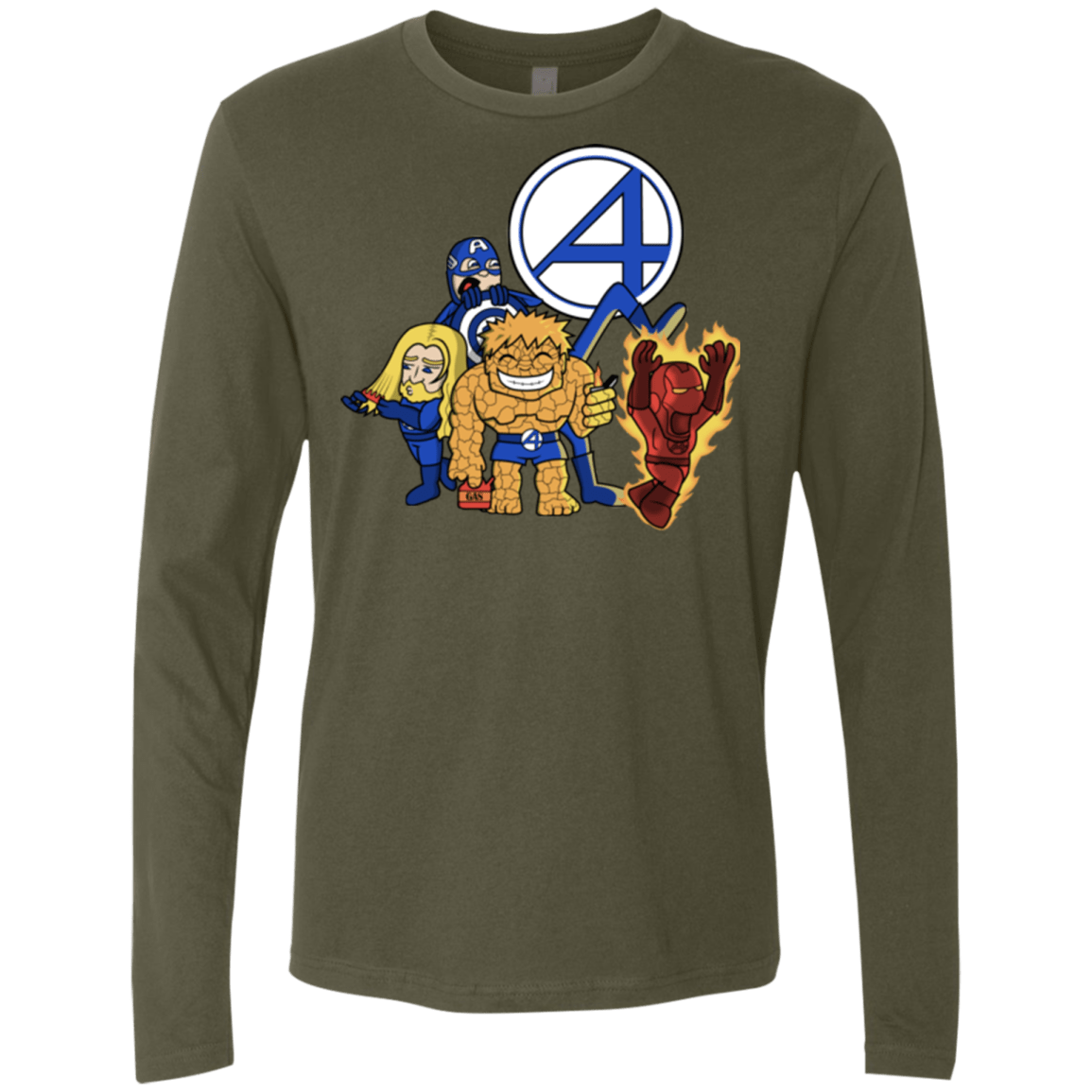 T-Shirts Military Green / S FANTASTIC-A Men's Premium Long Sleeve