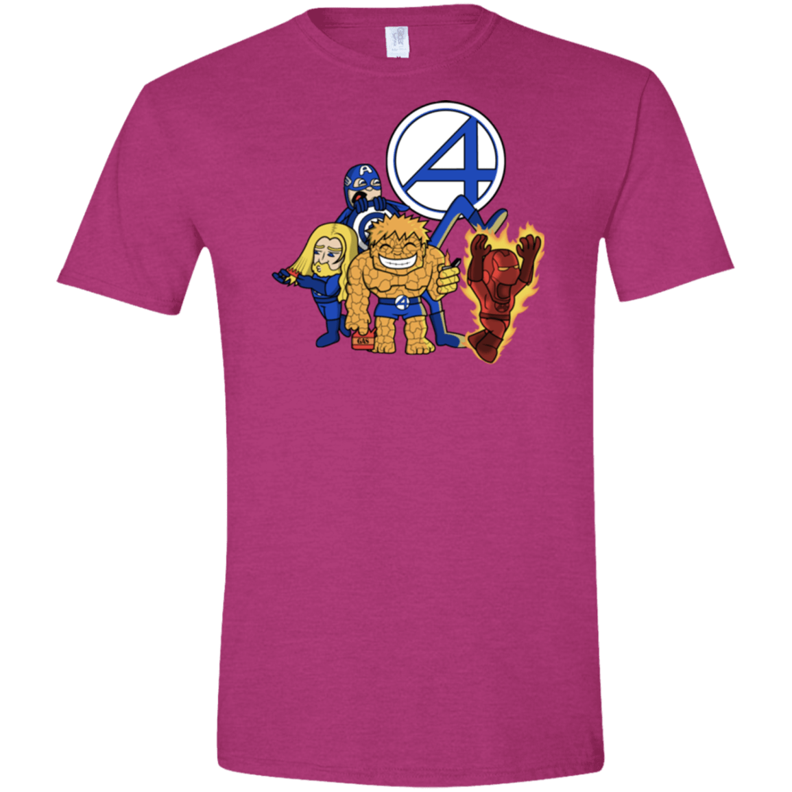 T-Shirts Antique Heliconia / S FANTASTIC-A Men's Semi-Fitted Softstyle